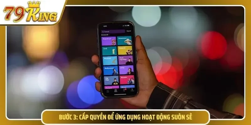Bật cho phép ứng dụng nhà cái hoạt động